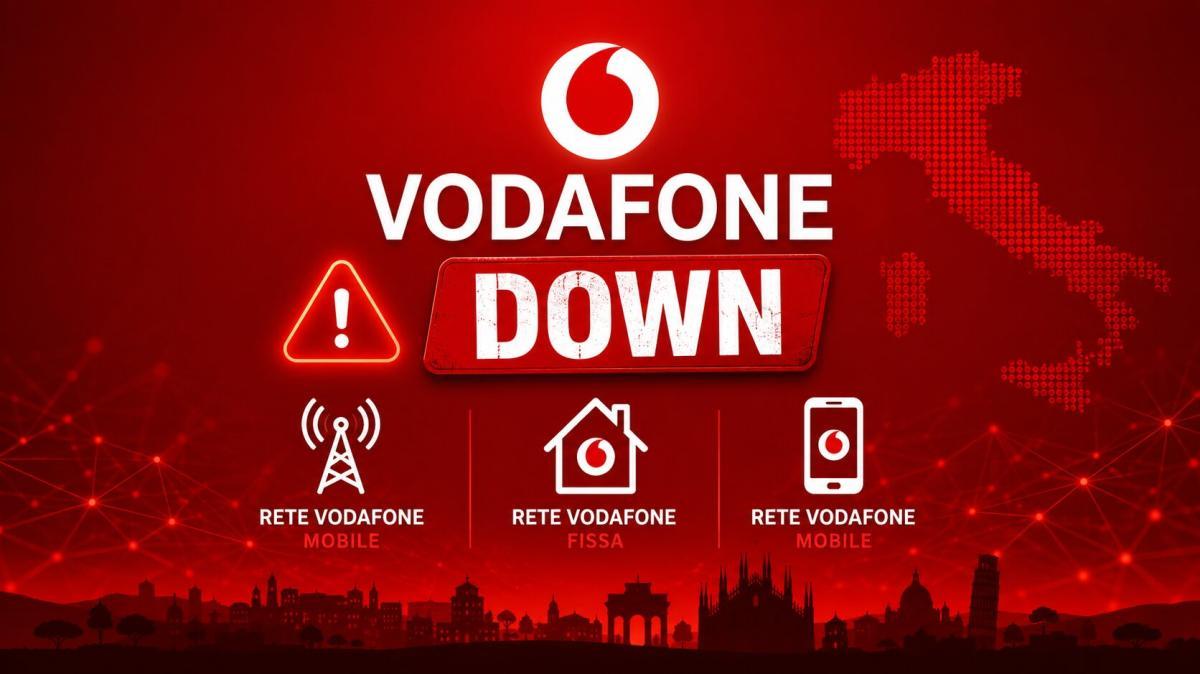Vodafone, Fastweb e ho. Mobile in tilt: disservizio nel pomeriggio dalle 16