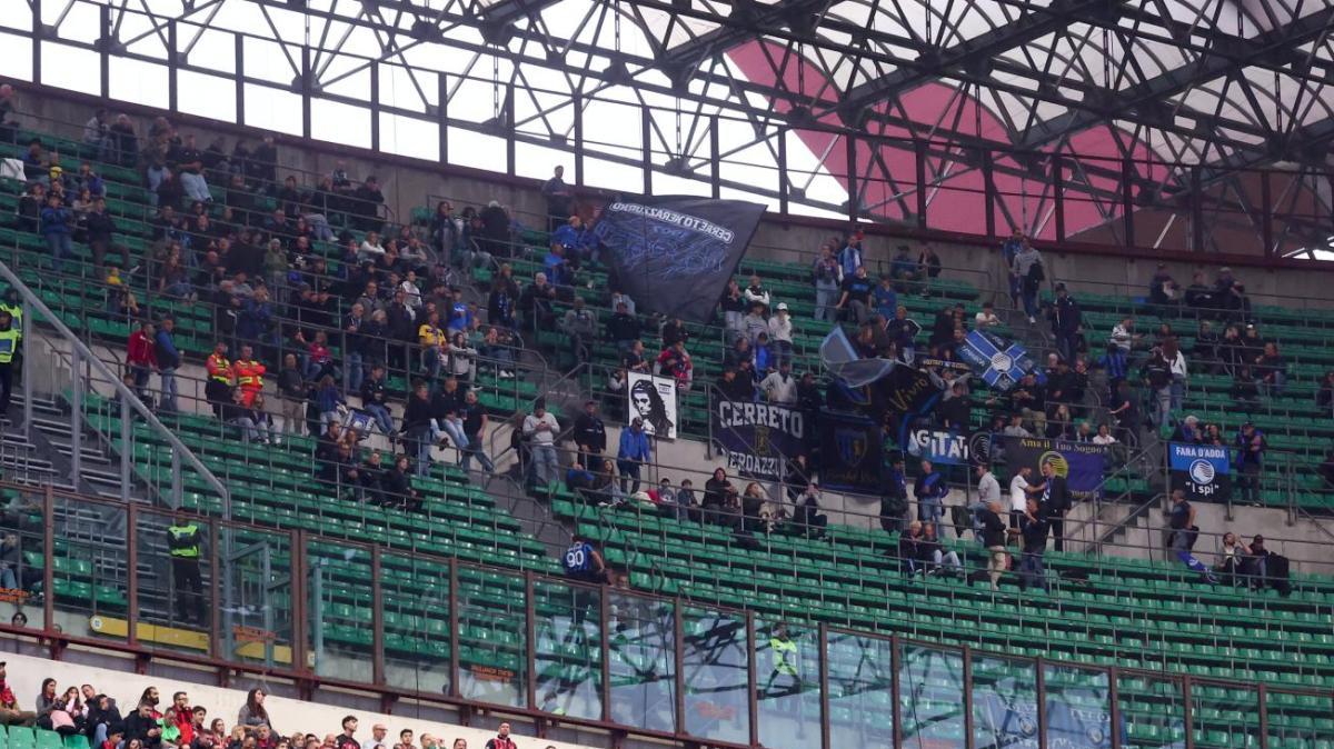 San Siro amaro per la Dea: 289 tifosi, la motorata e mezz'ora d'orgoglio