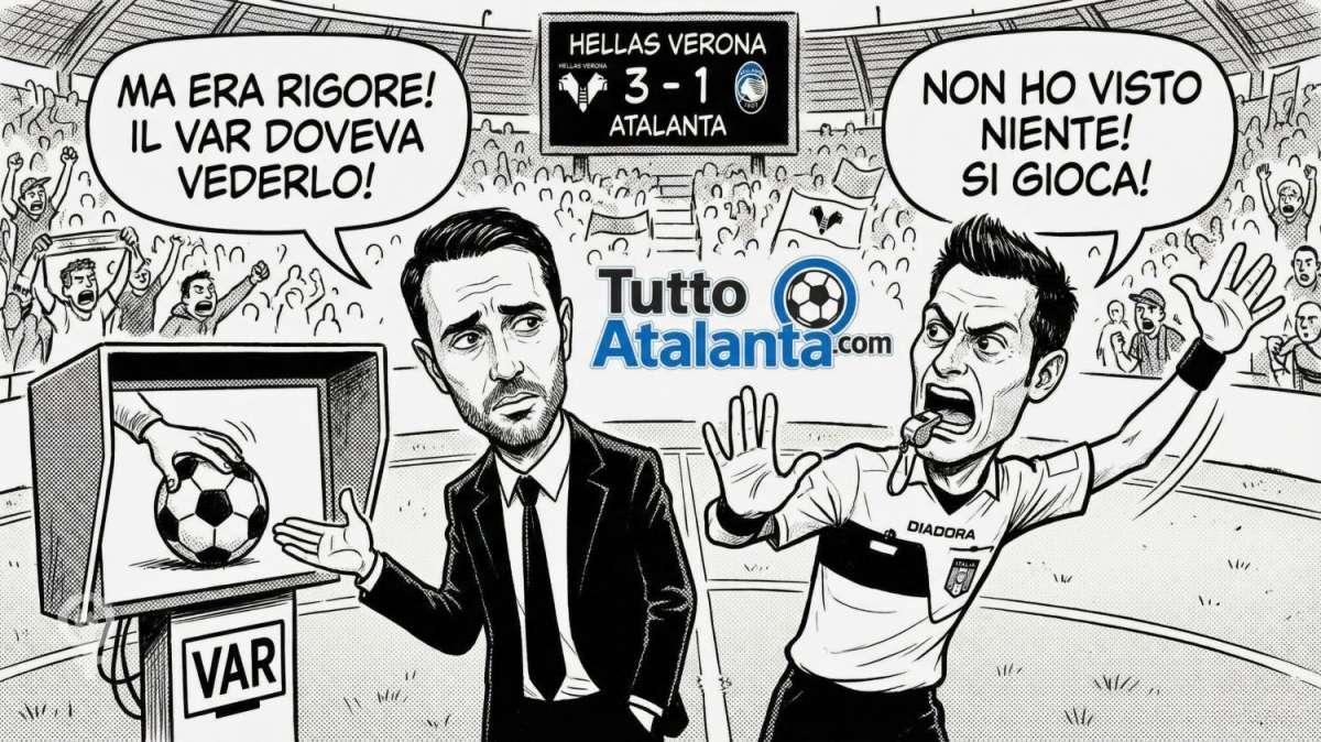 La vignetta TA - L'amara ironia di Palladino tra 'mea culpa' e la svista del VAR