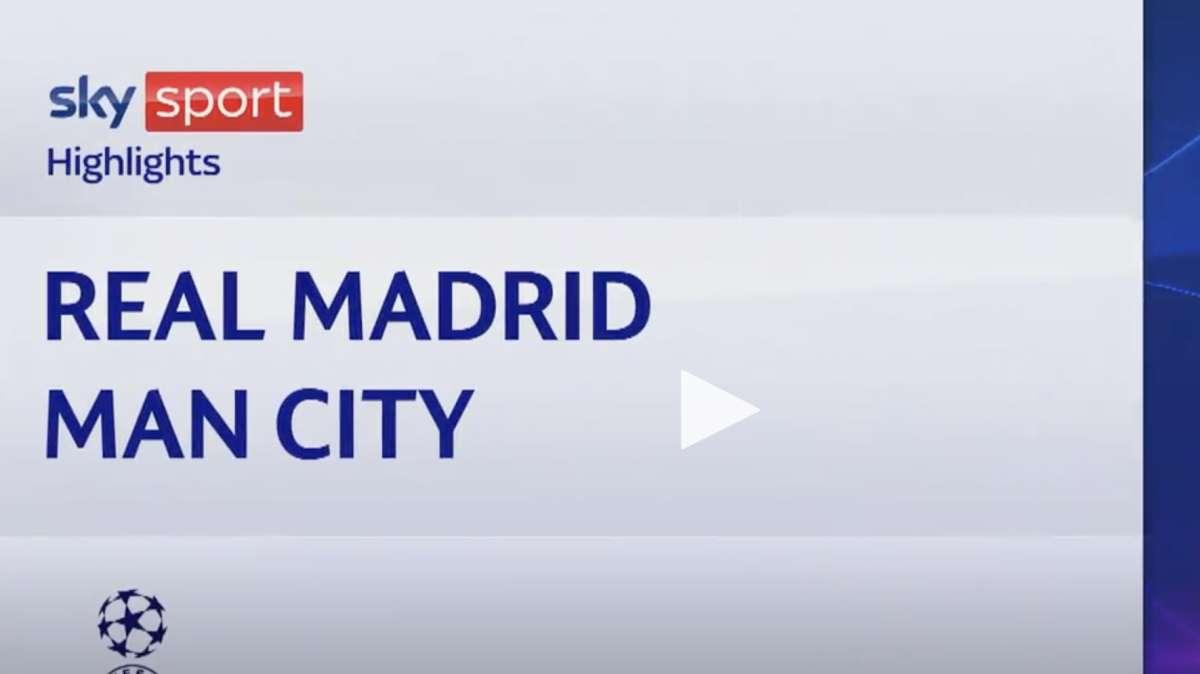 VIDEO, Champions / Real Madrid-Manchester City 1-1: gol e highlights