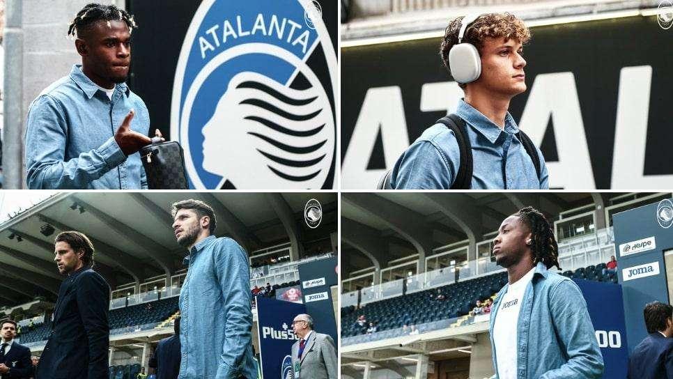 FOTO - L'arrivo dei nerazzurri al Gewiss Stadium 