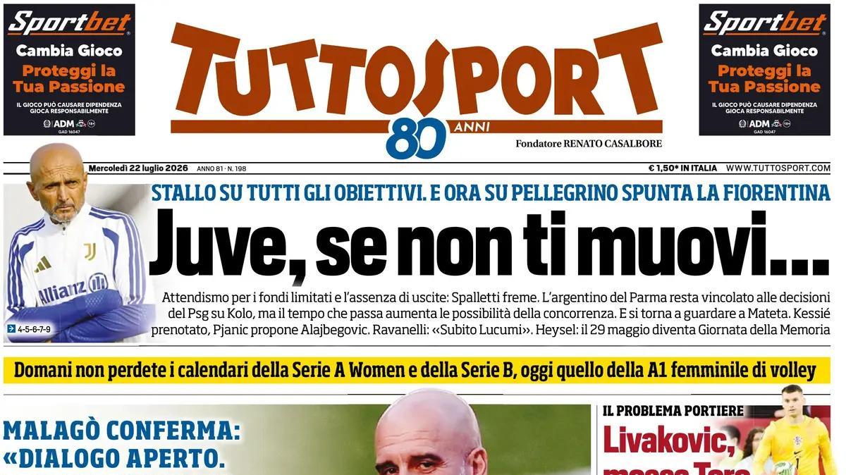 PRIMA PAGINA – Tuttosport: "Italia Guardiola ci pensa"