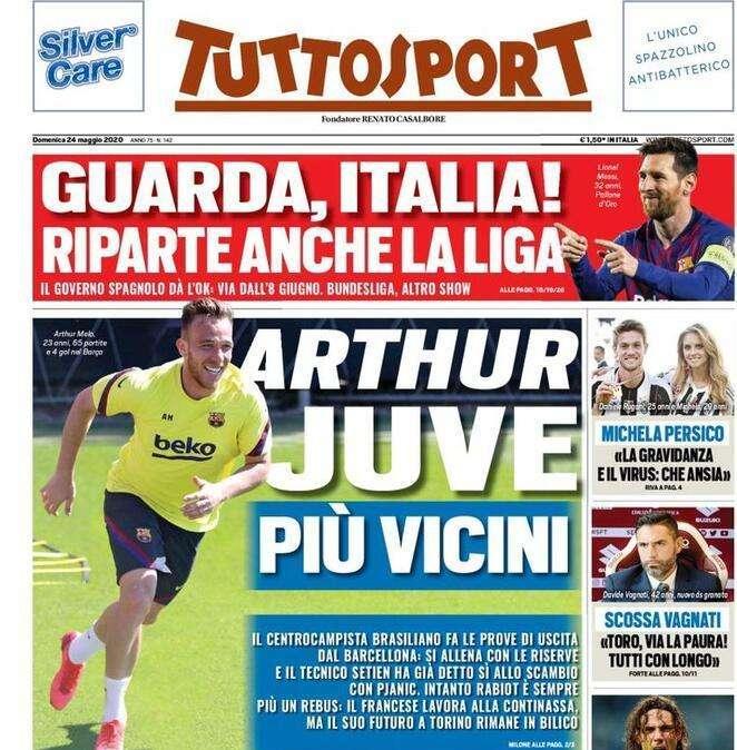 Tuttosport: "Guarda Italia, riparte anche la LIGA"