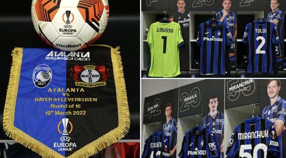 FOTO - Lo spogliatoio della Dea al Gewiss Stadium 