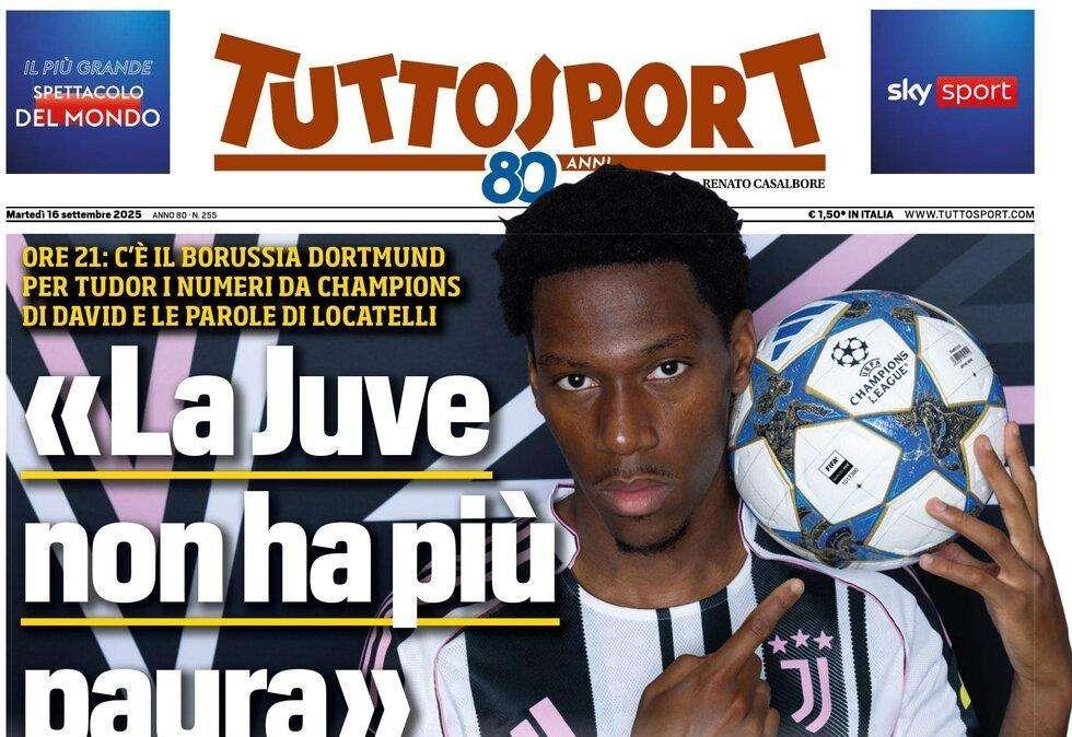 PRIMA PAGINA - TuttoSport: "La Juve non ha più paura"