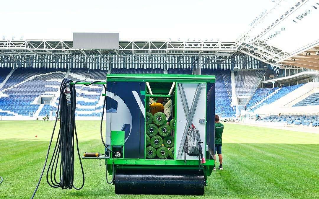 Stadio di Bergamo, lavori quasi ultimati: in corso legatura verticale del terreno