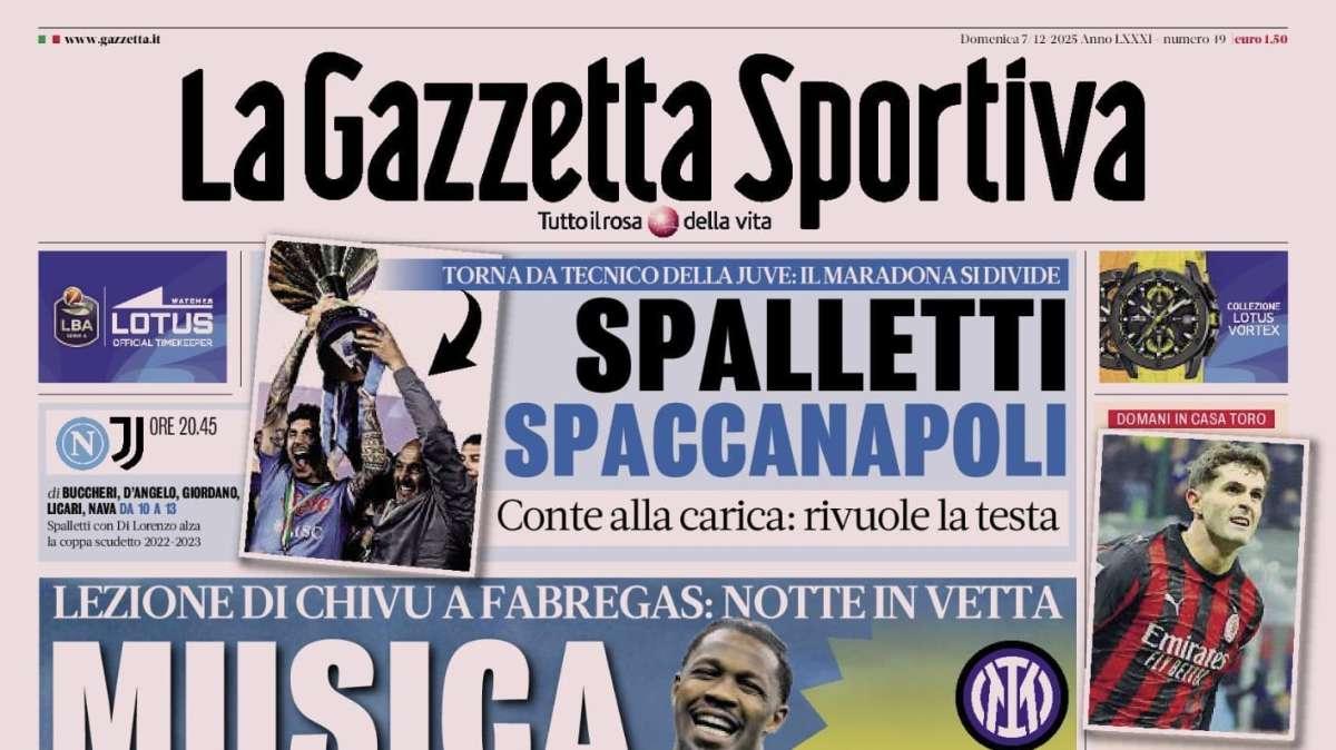 PRIMA PAGINA - La Gazzetta Sportiva: "Il Verona ne fa 3 all'Atalanta"