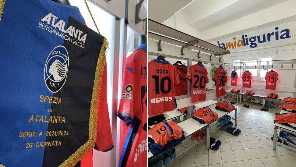 FOTO - Spezia-Atalanta, lo spogliatoio della Dea al Picco 