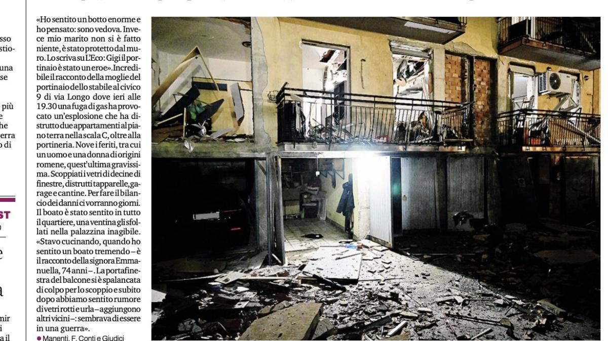 Esplosione in via Longo, gara di solidarietà per gli sfollati