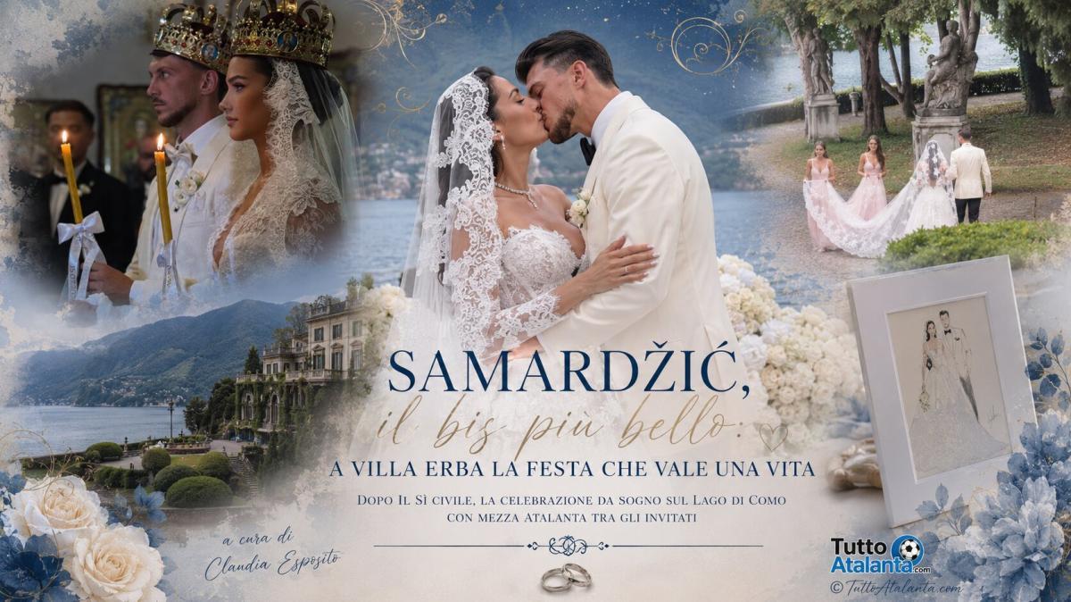 Samardžić, il bis più bello: a Villa Erba la festa che vale una vita
