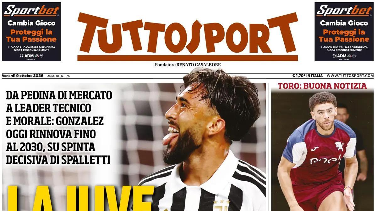 PRIMA PAGINA - Tuttosport: "La Juve scommette su Nico"
