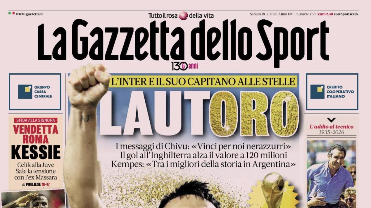 PRIMA PAGINA – La Gazzetta dello Sport: "Lautoro"
