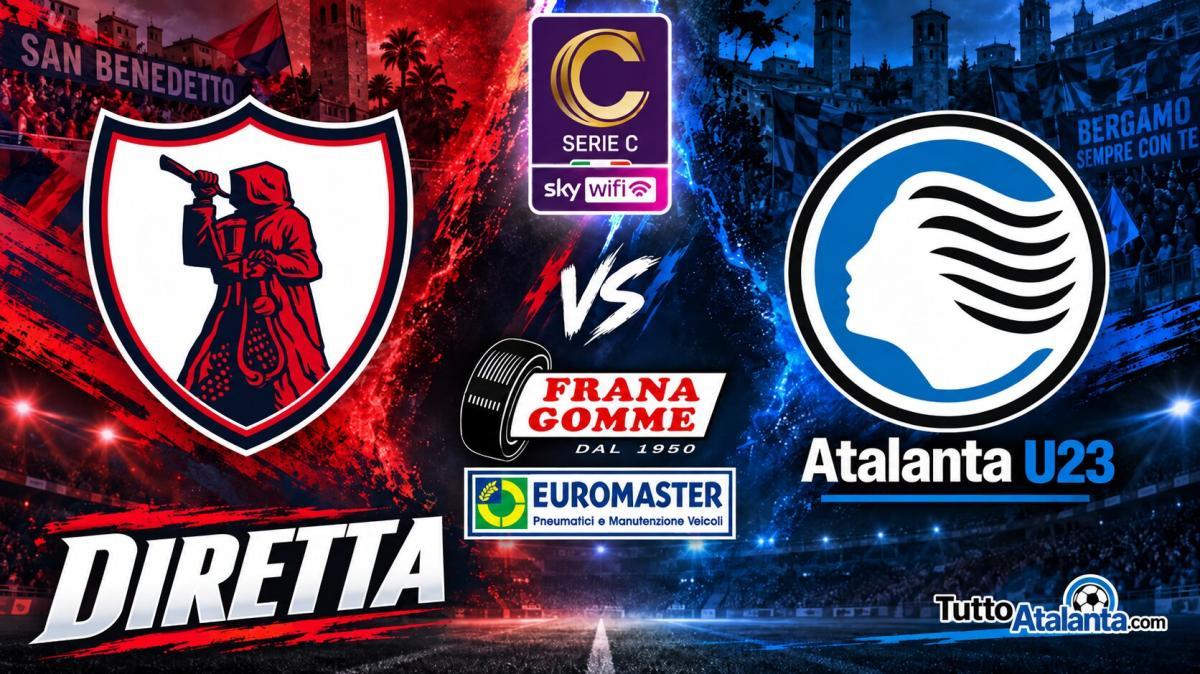 Rivivi SERIE C / SAMBENEDETTESE-ATALANTA U23 Frana Gomme Madone 2-3