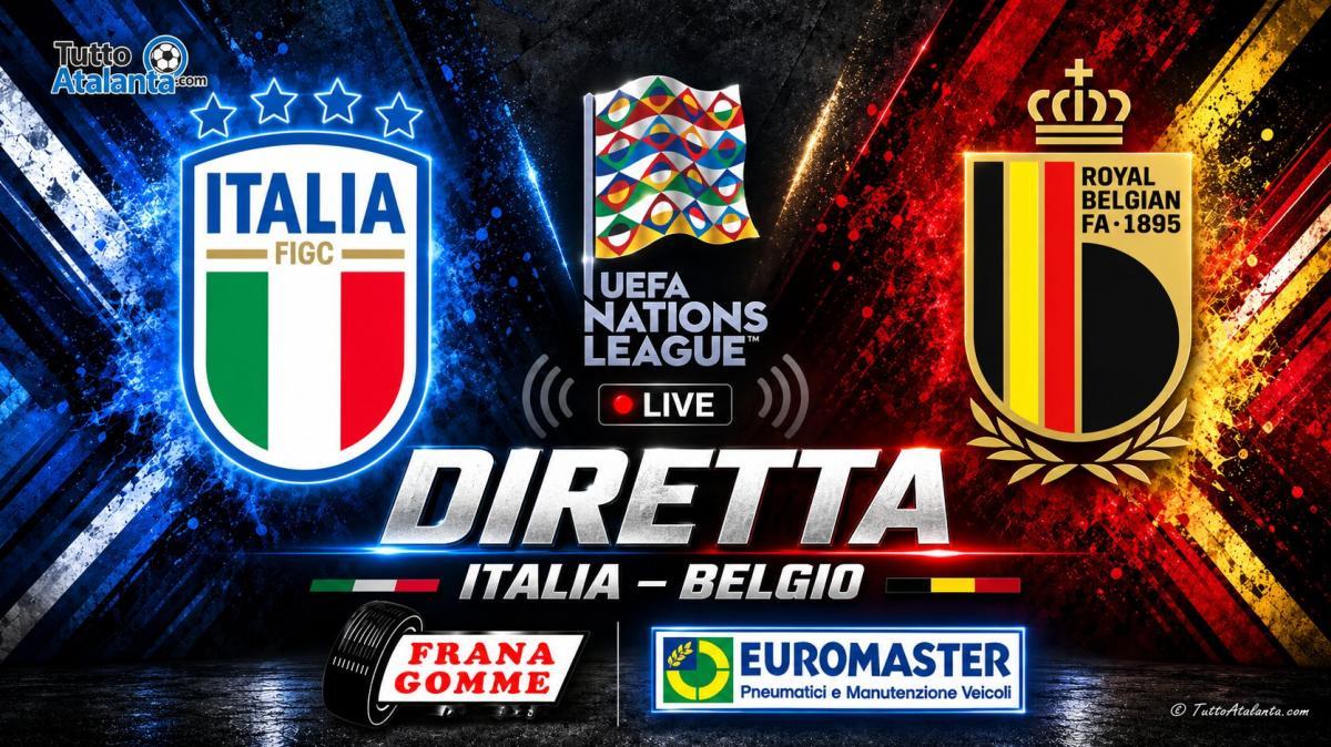 NATIONS LEAGUE / ITALIA-BELGIO Frana Gomme Madone, calcio d'inizio ore 20,45