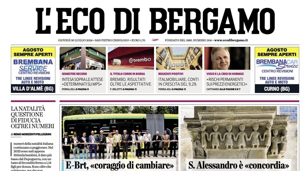 PRIMA PAGINA – L'Eco di Bergamo: "Da Liedholm a Sarri, quanti modi diversi di «vedere» la zona"