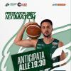Avellino Basket-Ruvo di Puglia di sabato anticipata alle ore 19.30