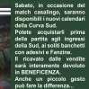 Iniziativa benefica della Curva Sud: domani in vendita i nuovi calendari
