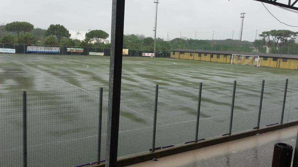 Ostiamare-Avellino a rischio rinvio: il campo è semi-allagato