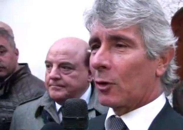VIDEO - Il presidente di B Abodi ai funerali di Sibilia