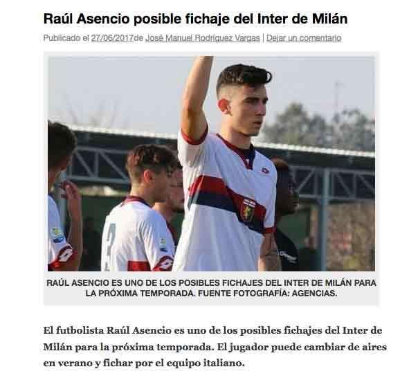 Dalla Spagna - Anche l'Inter si fionda su Asencio