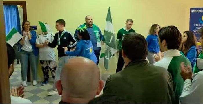 FOTO - Avellino ospite all'E.T.S. Pianeta Autismo di Aiello del Sabato: che accoglienza per i lupi!