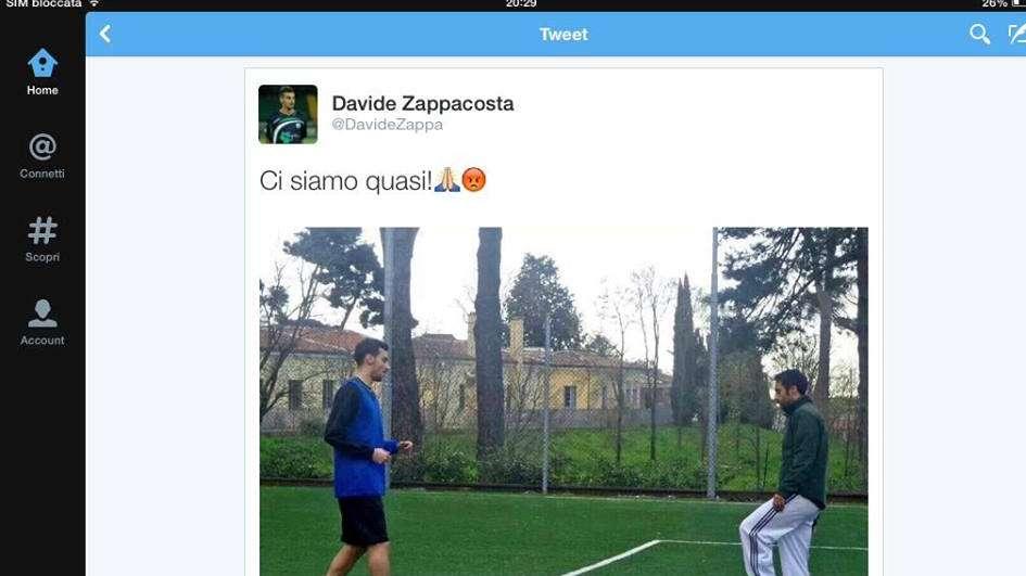 Sempre più vicino il rientro di Zappacosta