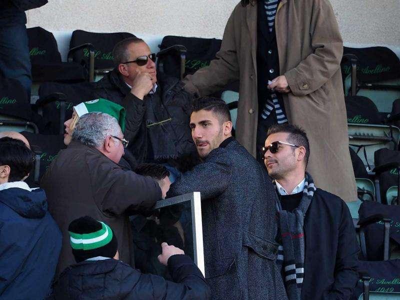 Sugli spalti per il derby anche Marcello Trotta