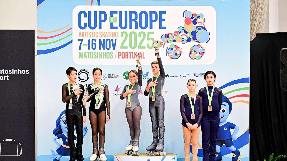 Pattinaggio artistico: WSE Cup of Europe - Artistic Skating (Portogallo), medaglia d'oro per Giorgia Costanza di Lapio, con il compagno Cristian Santamaria