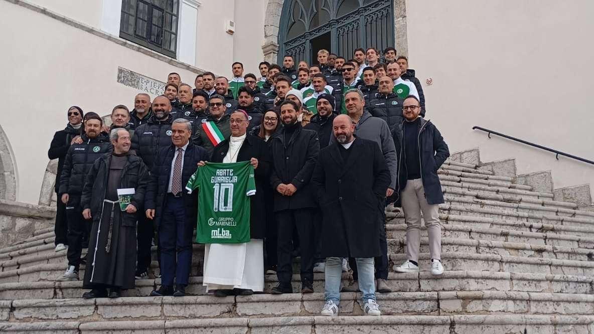 FOTO E VIDEO - L'Avellino in visita a Montevergine