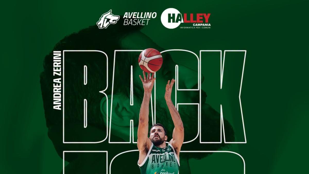 Avellino Basket, ufficiale la conferma di Andrea Zerini