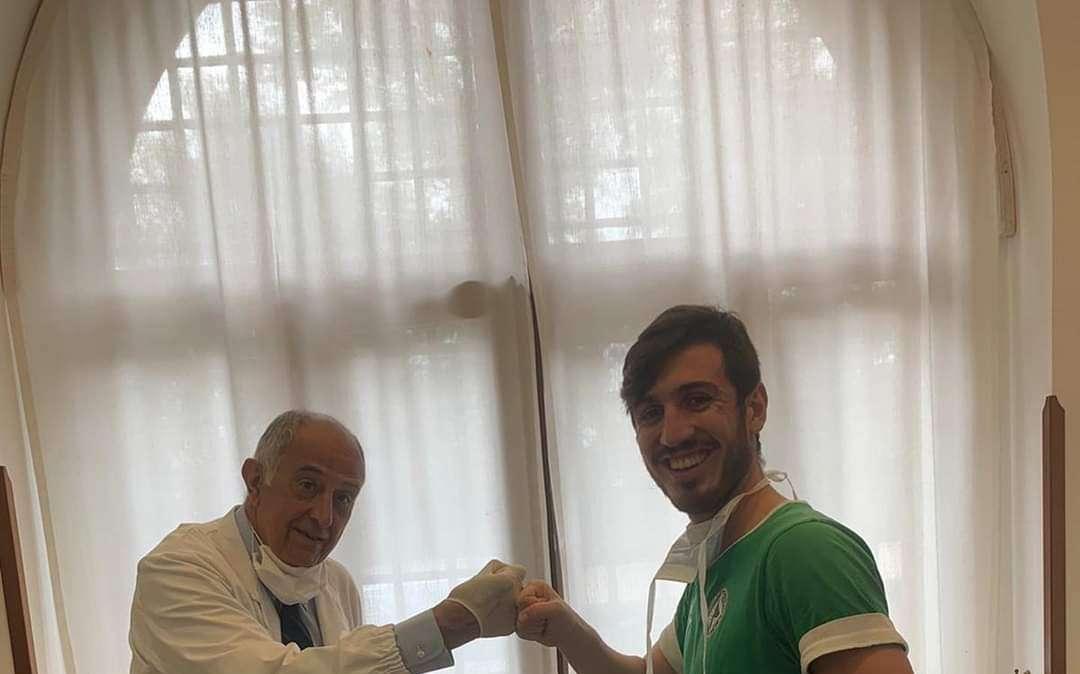 Silvestri, decorso postoperatorio ok, ora la riabilitazione a casa