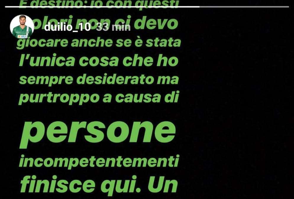 Evangelista lascia il ritiro e polemizza: "Finisce qui a causa di persone incompetenti"