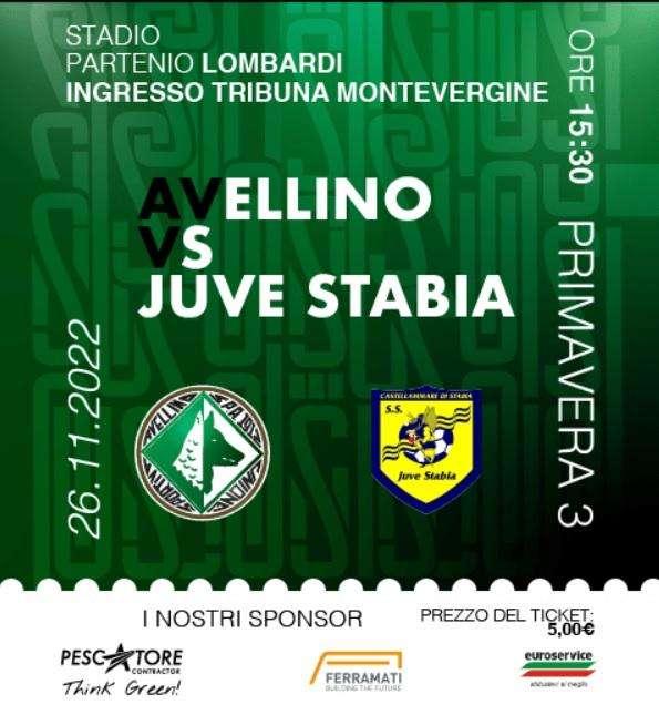 Primavera 3, Avellino-Juve Stabia, tutte le info per assistere al match 