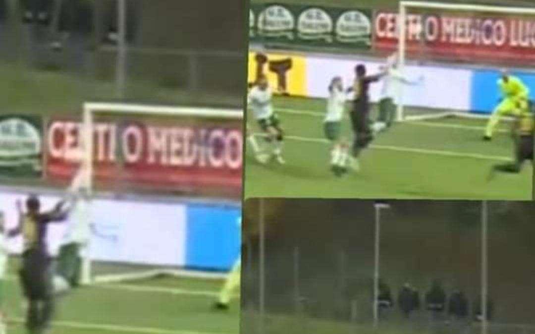 Tito pubblica sui social il frame del calcio di rigore assegnato al Picerno: ci sarebbe una spinta ai suoi danni 