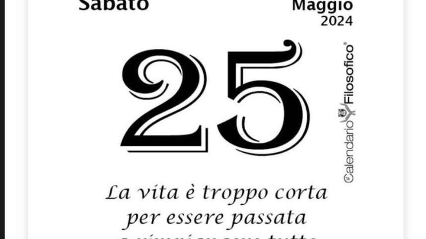 Patierno, carica sui social: "La vita è troppo corta per essere passata a rimpiangere"