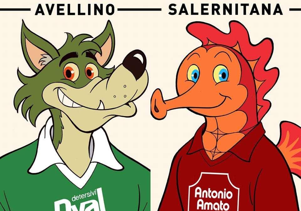 Sfida tra mascotte: sarà Avellino-Salernitana. Tifosi biancoverdi, preparatevi!