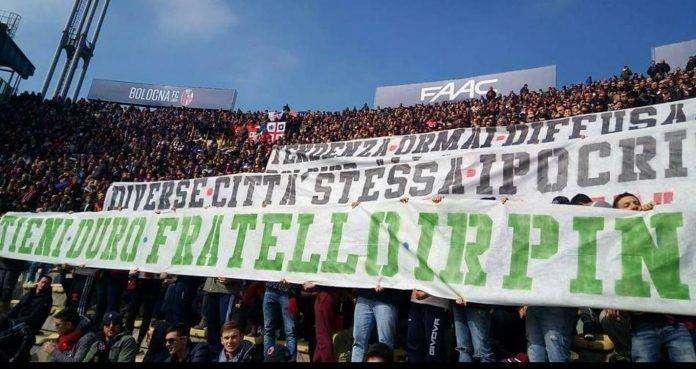 "Tieni duro fratello irpino": la solidarietà dei tifosi del Bologna nei confronti dei supporter biancoverdi