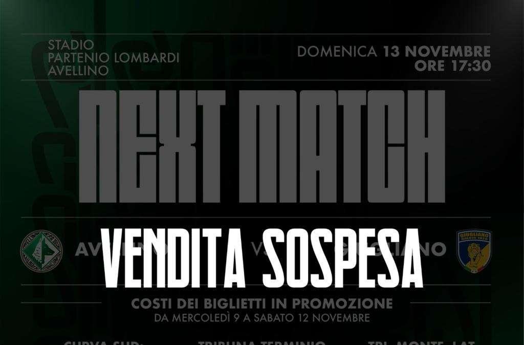 Avellino-Giugliano, sospesa la vendita dei biglietti. Domani decisione del Comitato Analisi Manifestazioni Sportive