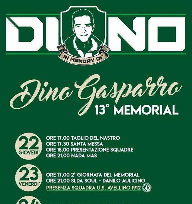 Memorial Dino Gasparro, questa sera presenti i calciatori dell’Avellino