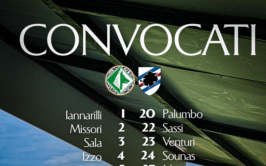 Avellino-Sampdoria, i convocati di Nesta: torna disponibile Simic