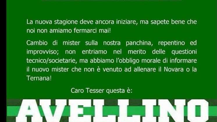 La Curva Sud "avverte" Tesser: "A chi viene ad allenare in questa città, chiediamo sacrificio e lealtà"