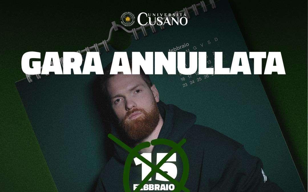 Avellino Basket, annullata la gara contro Bergamo 