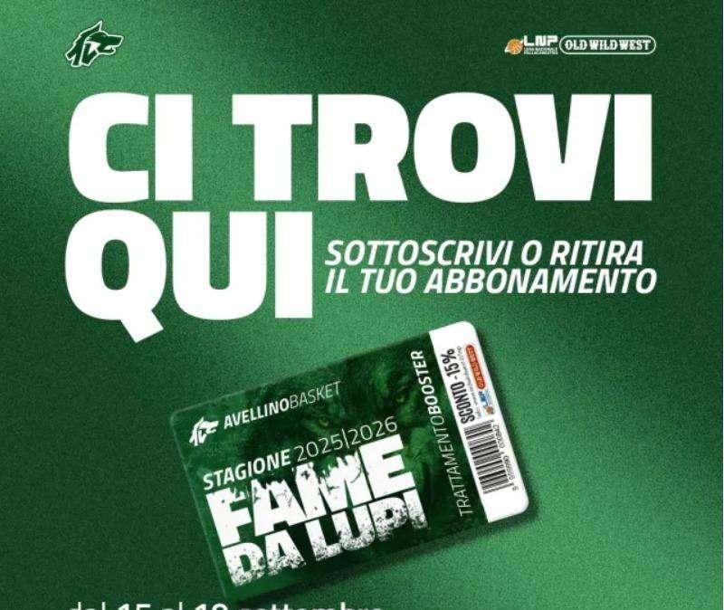 Avellino Basket, comunicazione sul ritiro abbonamenti