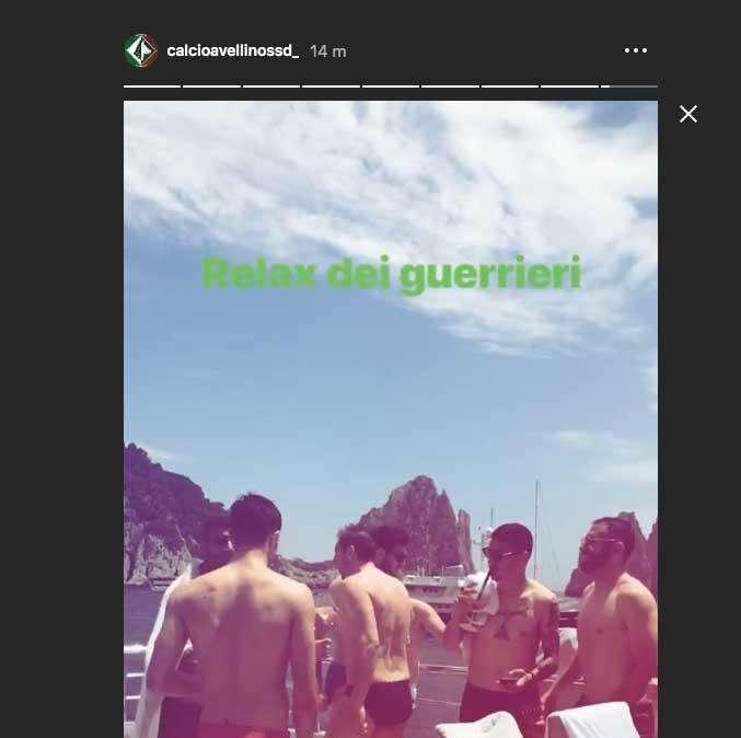 FOTO - L'Avellino si rilassa in barca a Capri