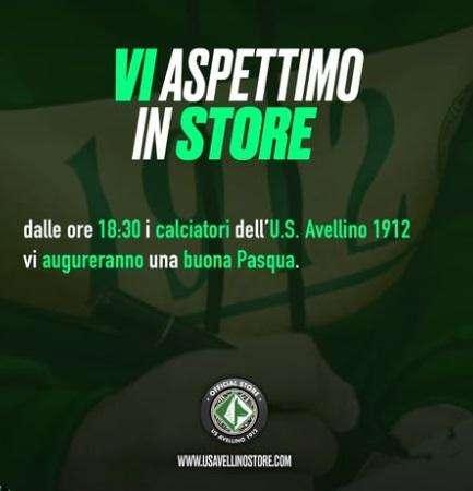 Pomeriggio di intrattenimento allo Store dell'US Avellino: dalla caccia al tesoro alla visite dei calciatori per la Pasqua