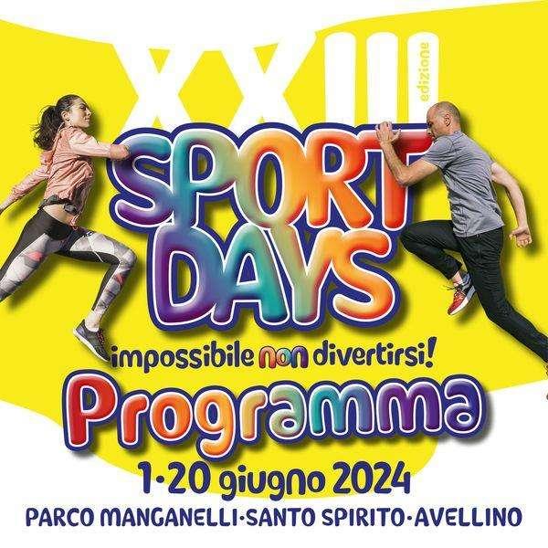 Avellino, da domani al 20 giugno la XXIII edizione degli Sportdays
