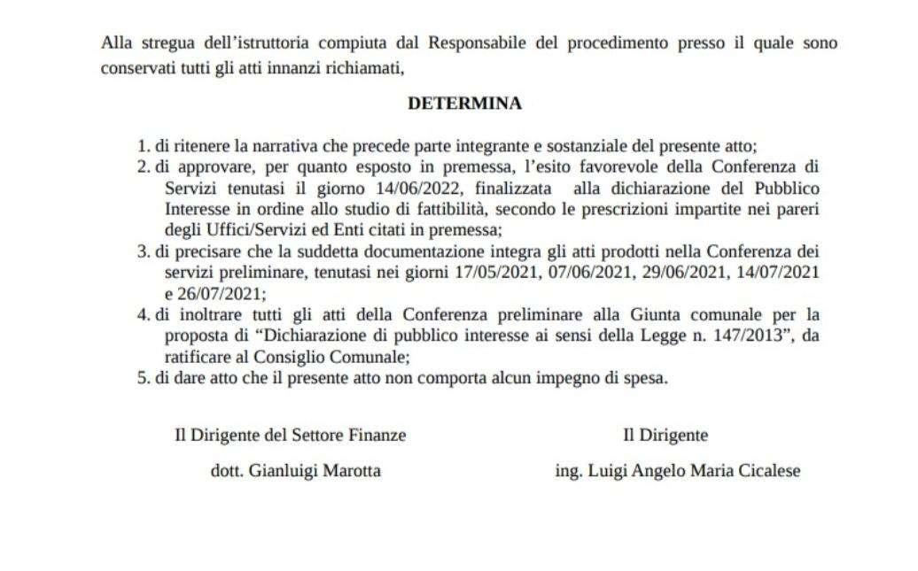 Avellino, pubblicata la determina per il nuovo stadio. Documenti alla Giunta Comunale 