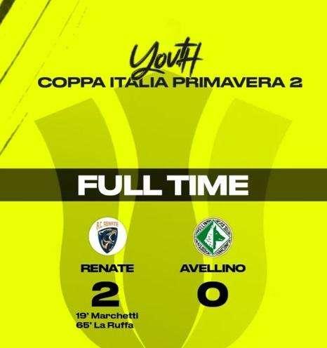 Coppa Italia Primavera, il Renate batte 2-0 l'Avellino