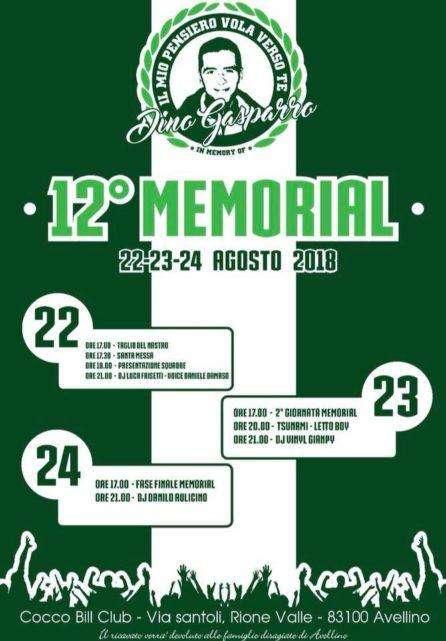 Parte il 12° Memorial Dino Gasparro, la Sud: "Momento storico particolare"