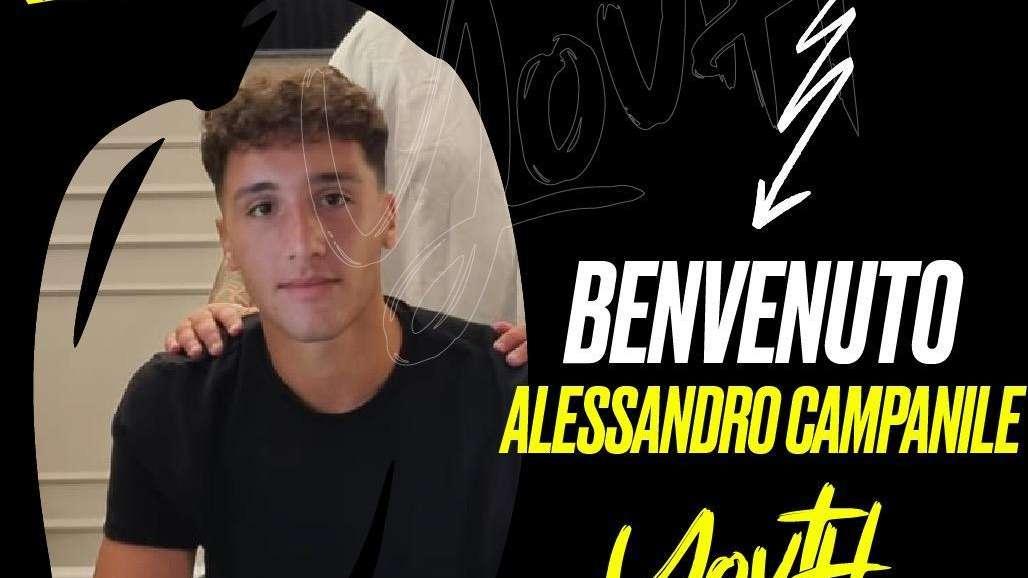 Youth Avellino, tesserato il giovane Campanile 